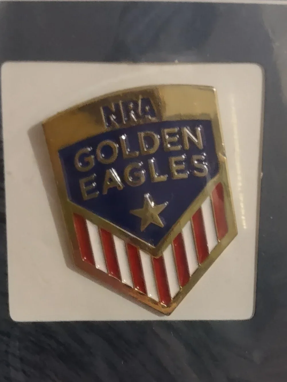 Lot Of 5- NRA Golden Eagles Commemorative Lapel Pins New In Package Mint Vintage